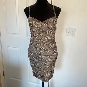 Divided H&M zebra print mini dress.